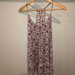 Floral spaghetti strap tunic/dress